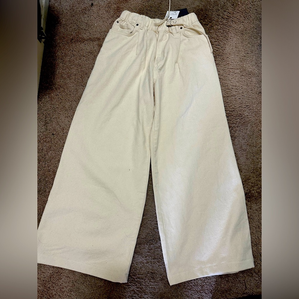 NWT ZARA SUPER WIDE LEG PANTS